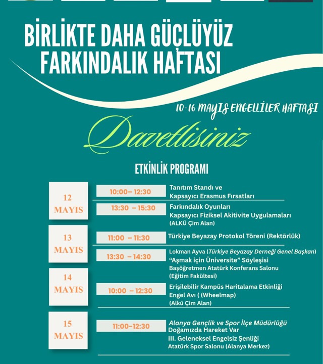 Birlikte Daha Güçlüyüz Farkındalık Haftası